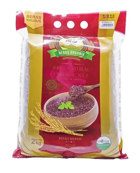 MD Organic Red Rice Pecah Kulit 2Kg