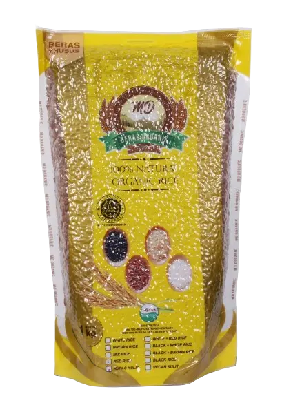 MD Organic Red Rice Kupas Kulit 1Kg