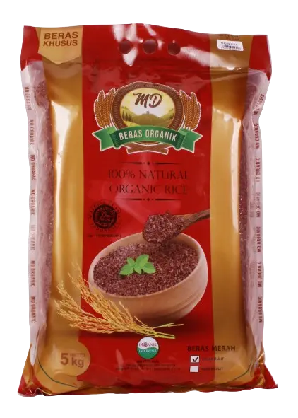 MD Organic Red Rice Kupas Kulit 5kg